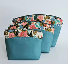 Load image into Gallery viewer, Sadie - Floral and Medium Blue Vinyl