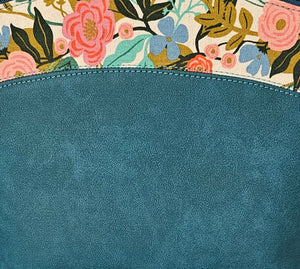 Sadie - Floral and Moroccan Blue Vinyl