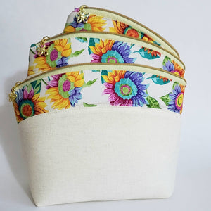 Sadie - Cream and Floral Organizer Trio