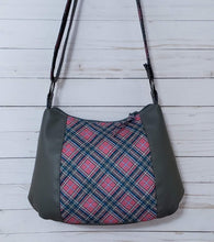 Load image into Gallery viewer, Heidi - Pink Plaid and Gray Bag