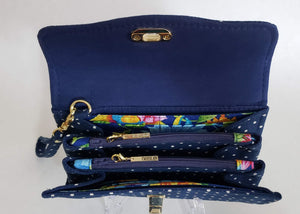 Camy  - Navy Polka Dot Wallet