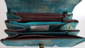 Camy - Teal with External Rear Zipper Wallet