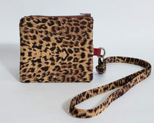 Load image into Gallery viewer, Lucy - Red and Animal Print Badge Holder and Lanyard