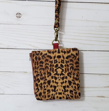 Load image into Gallery viewer, Lucy - Red and Animal Print Badge Holder and Lanyard