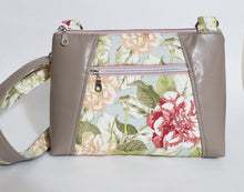 Load image into Gallery viewer, Dessa - Muted Floral and Taupe Bag