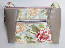 Load image into Gallery viewer, Dessa - Muted Floral and Taupe Bag