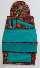 Load image into Gallery viewer, Ruth - Brown Multi with Teal Jewelry Holder