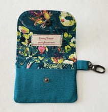 Load image into Gallery viewer, Mae - Teal Floral with Gunmetal Hardware