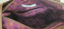 Load image into Gallery viewer, Julia - Purple Plaid with Brown Vinyl