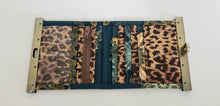 Load image into Gallery viewer, Slick Mini Wallet - Teal and Leopard