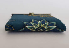 Load image into Gallery viewer, Slick Mini Wallet - Teal and Leopard