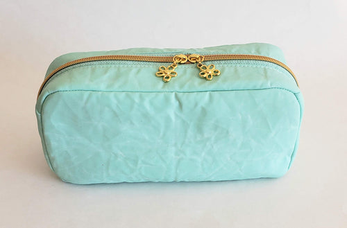 Taylen Zippered Bag - Mint Waxed Canvas