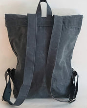 Load image into Gallery viewer, Lachlan Backpack -  Gray Waxed Canvas