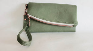 Exterior of wallet with wrist strap