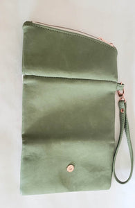 Exterior of wallet laid flat