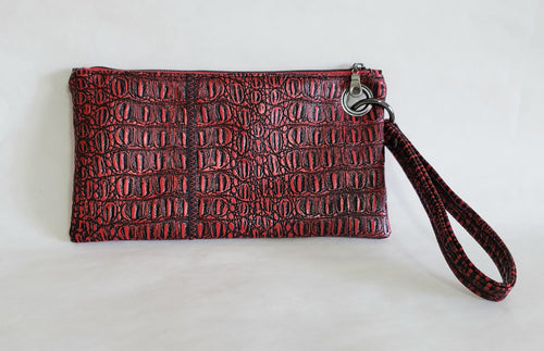 Elta Wristlet - Red and Black