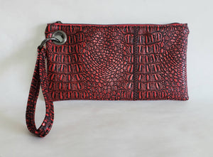 Elta Wristlet - Red and Black