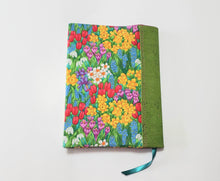 Load image into Gallery viewer, Nancy Ann Book Cover - Tulips with Green Cork